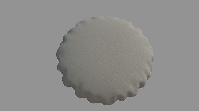 Round Cushion Pillow 3D model
