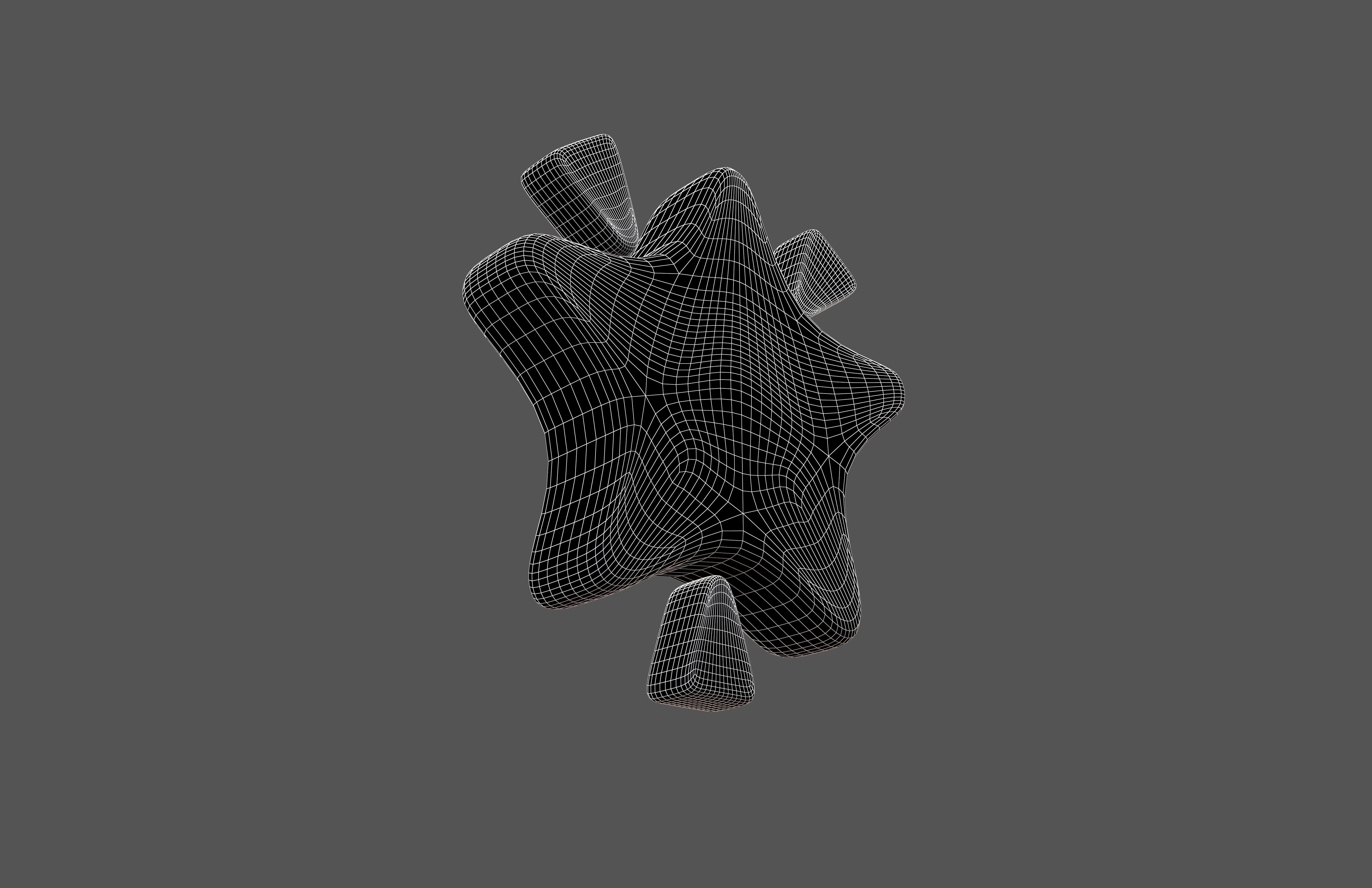 Glowing Star v2 007 Low-poly 3D model_5