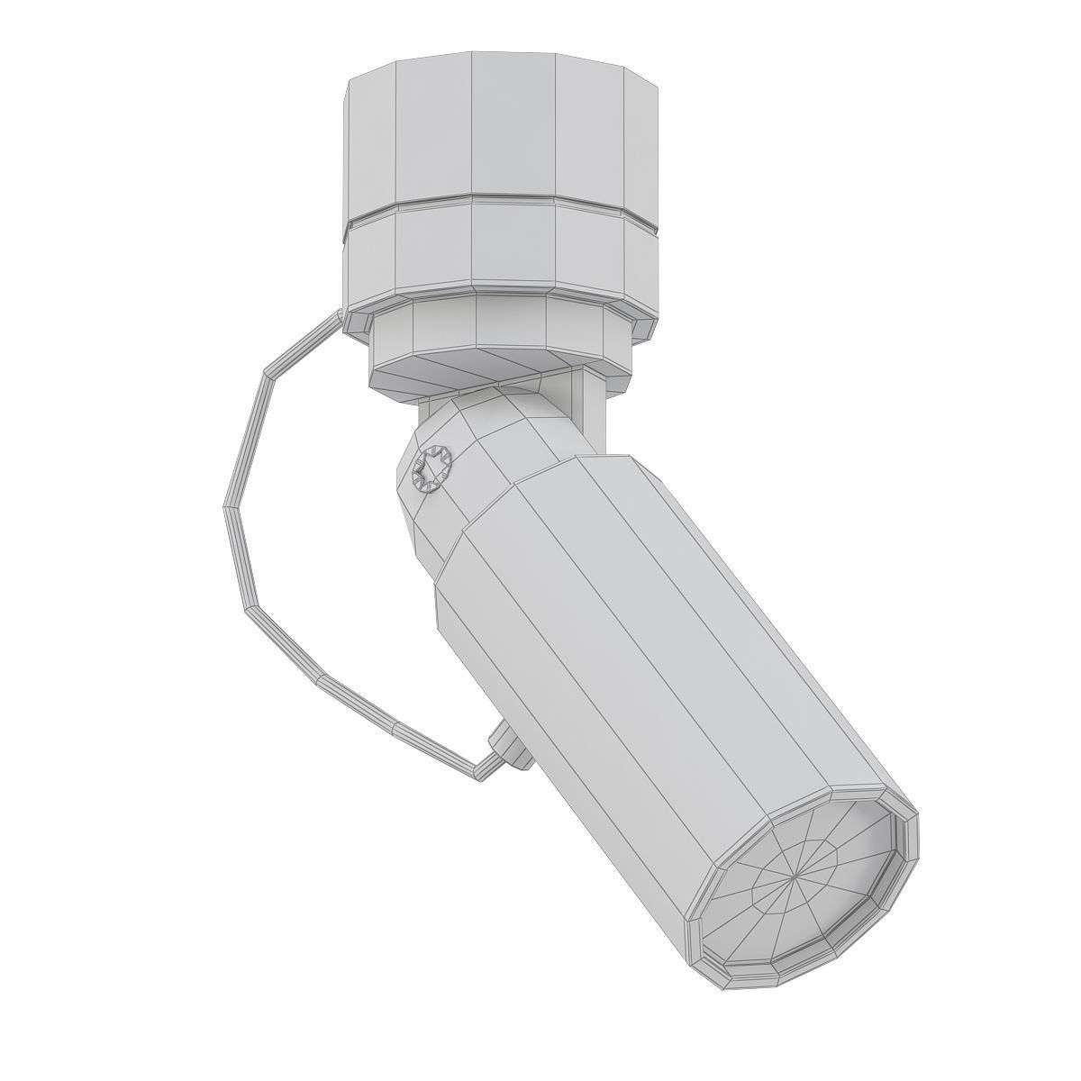 GU10-S dimmable led track light 3D model_4