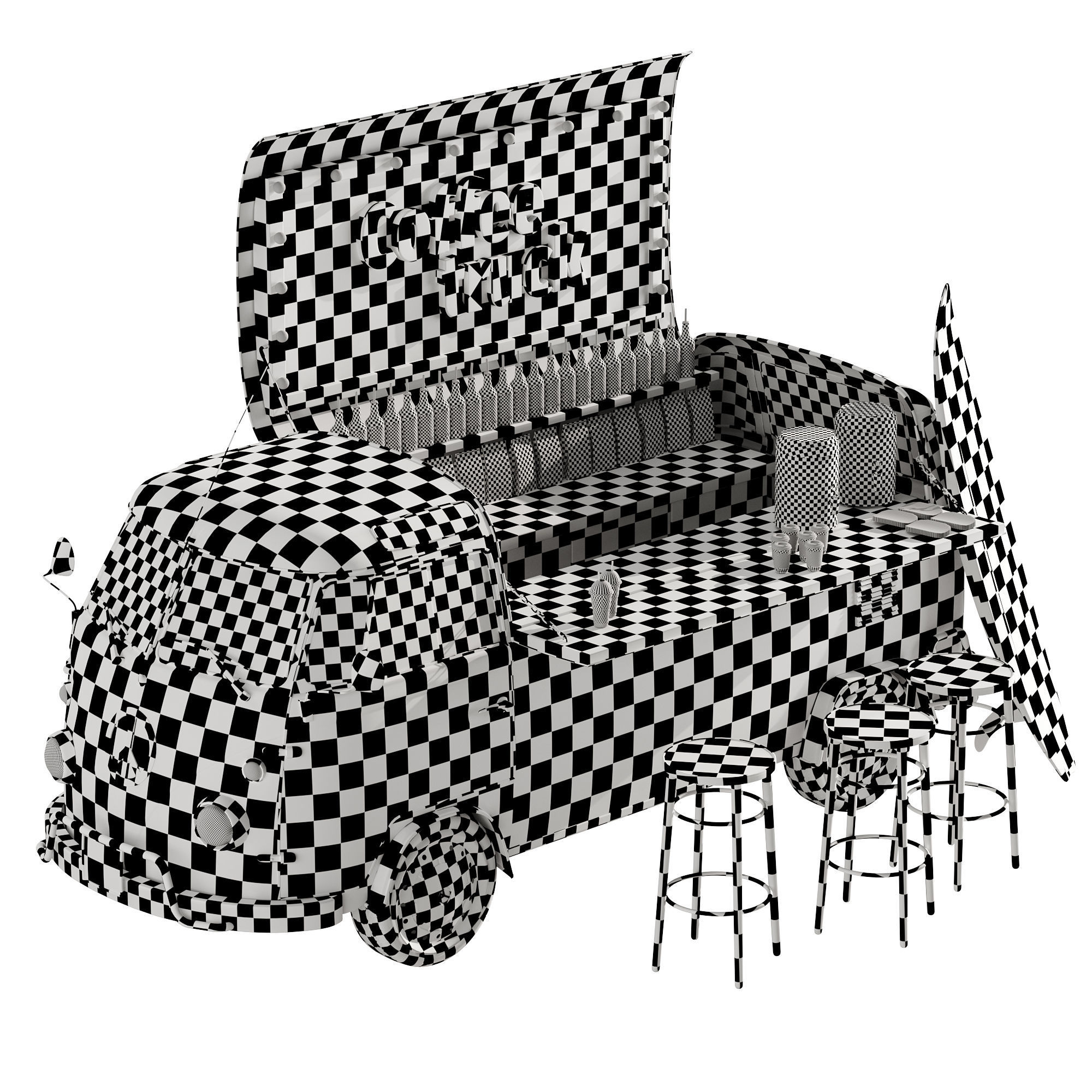 Coffee truck set 1 3D model_10