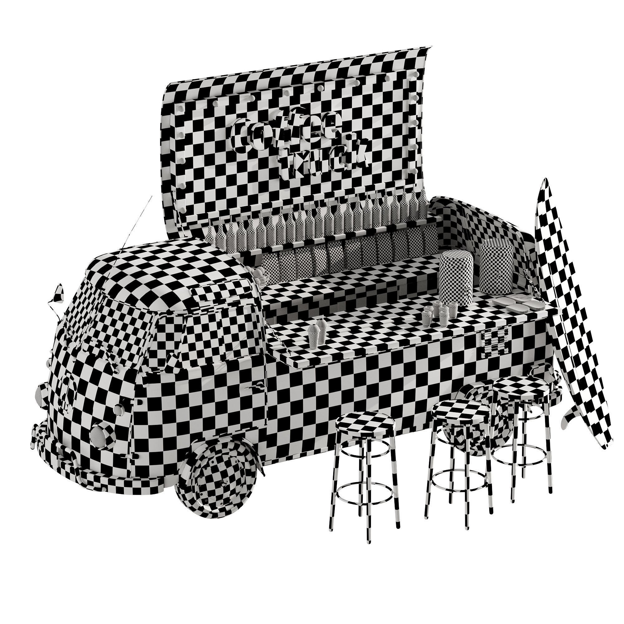 Coffee truck set 1 3D model_13