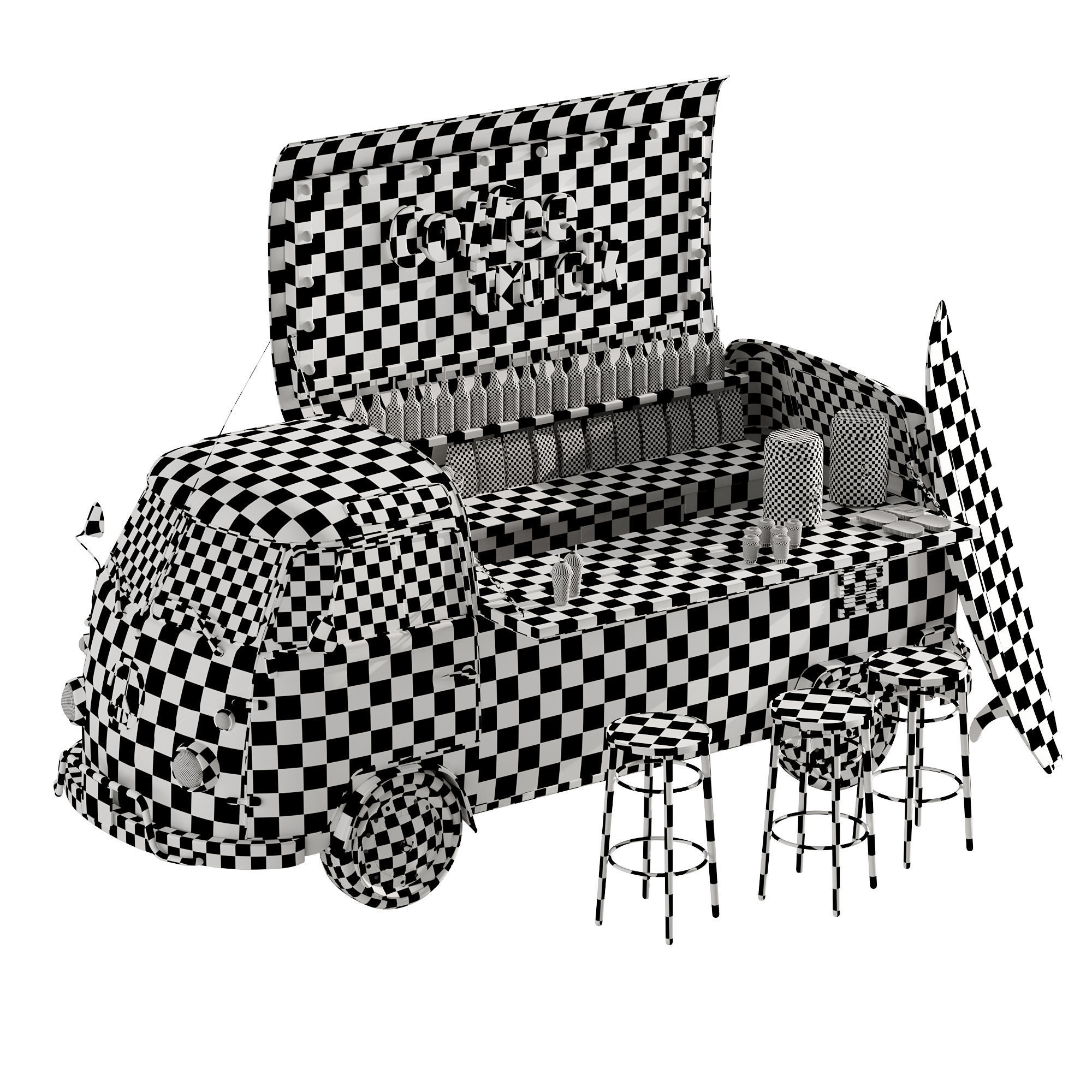 Coffee truck set 1 3D model_12