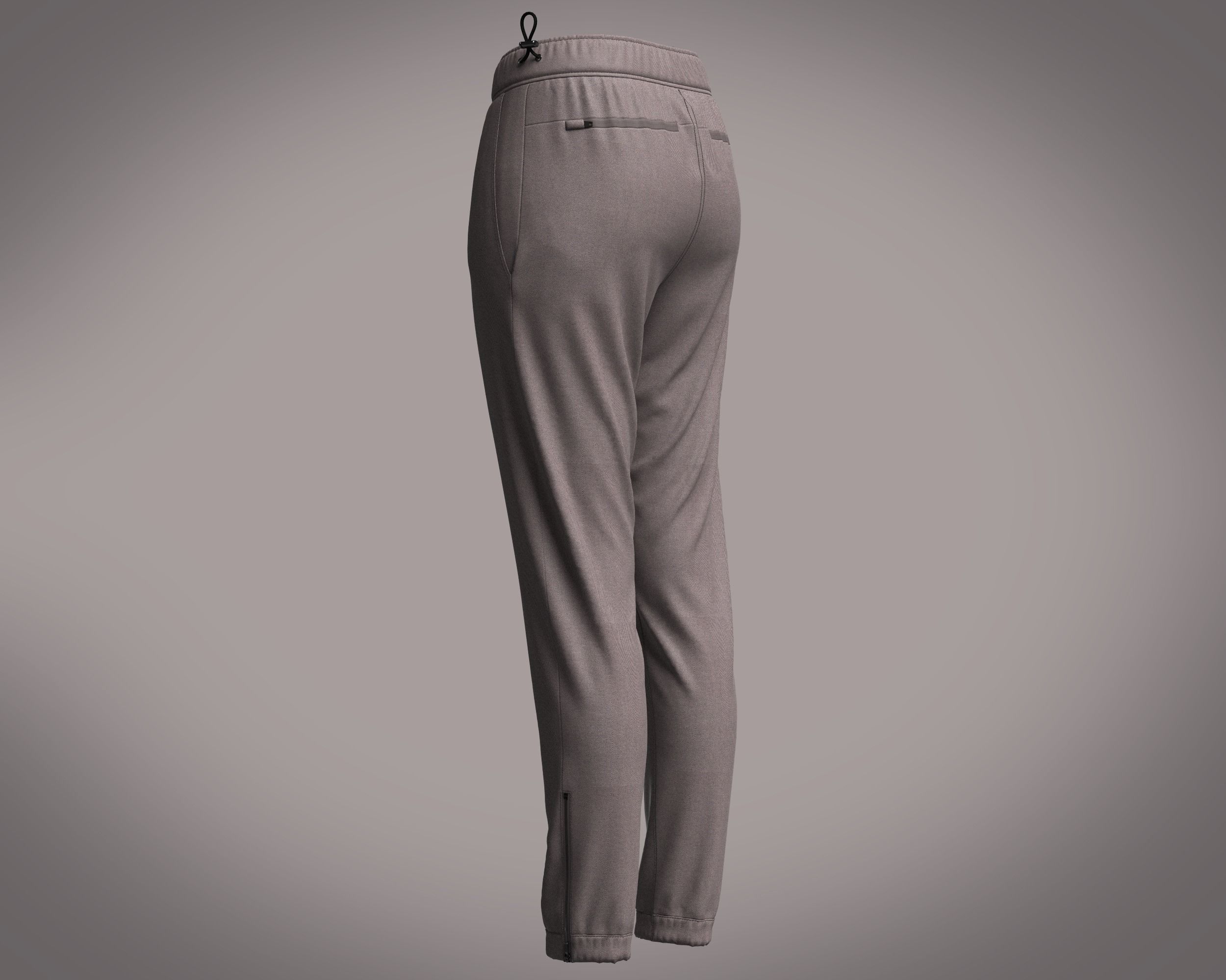 Ladies Zip Jogger 3D model_4