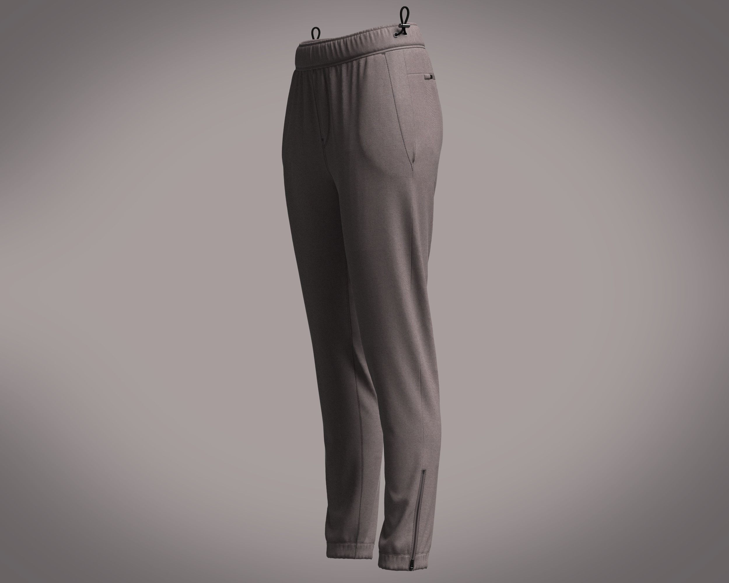 Ladies Zip Jogger 3D model_5