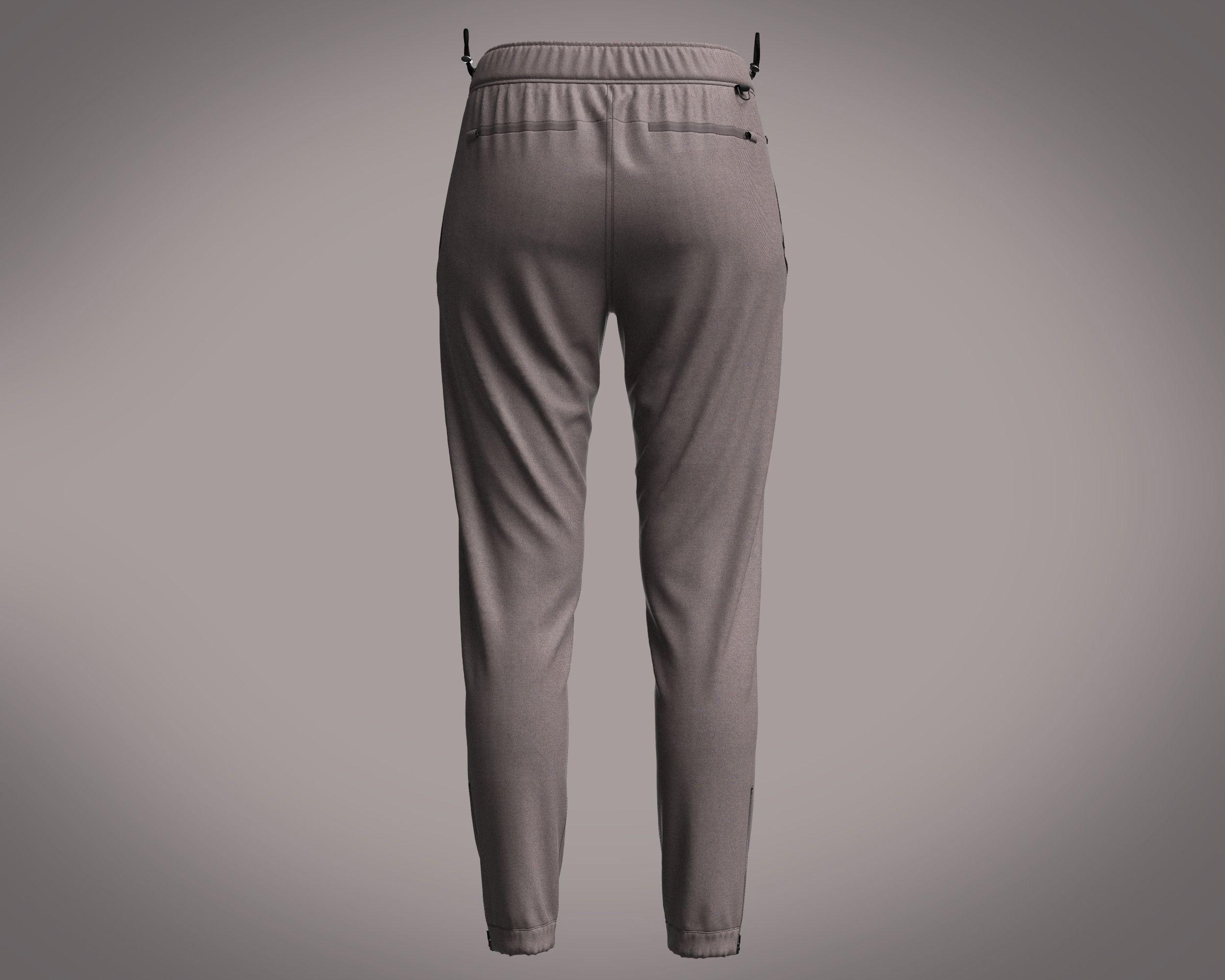 Ladies Zip Jogger 3D model_3