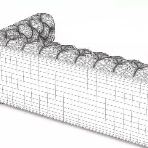 Beverly Tufted Sofa 3D model 5
