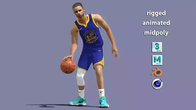 Stephen Curry NBA 3D model