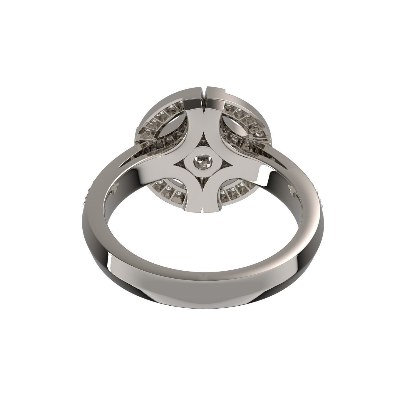 Gala Diamond Ring 3D print model_3