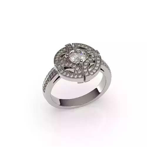 Gala Diamond Ring 3D print model