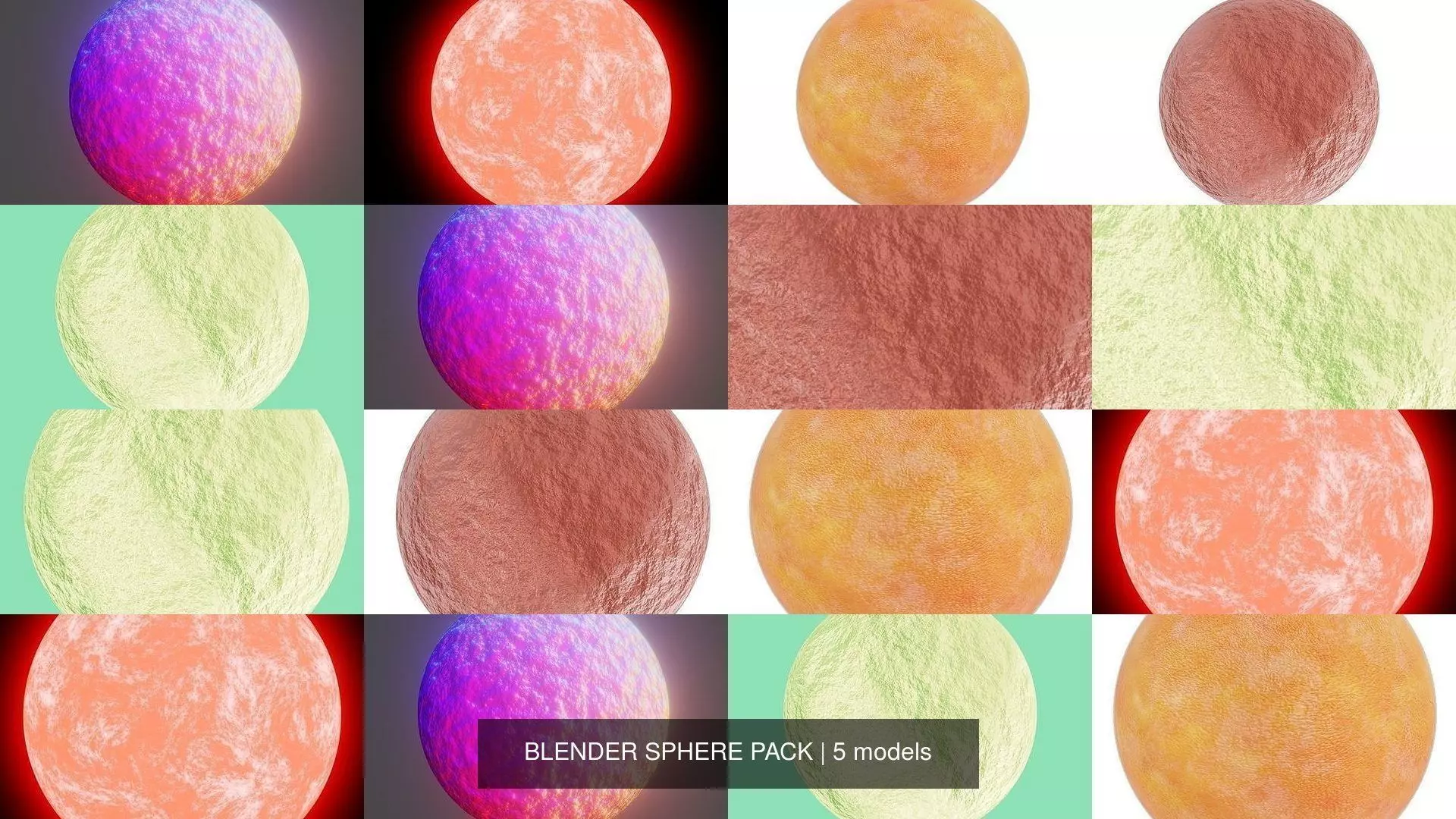 BLENDER SPHERE PACK 3D Model Collection_0