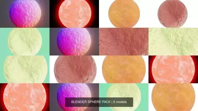 BLENDER SPHERE PACK 3D Model Collection