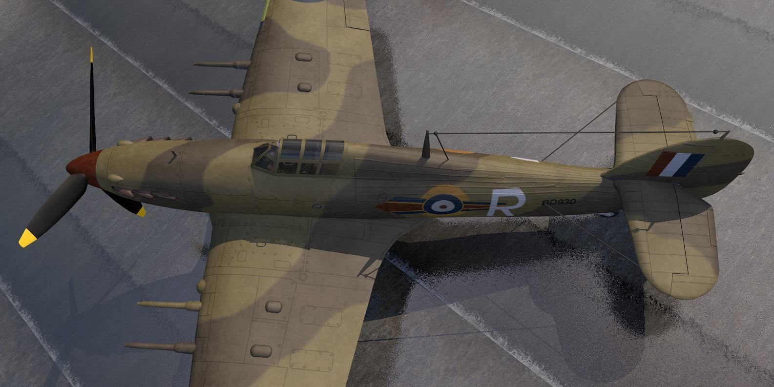 Hawker Hurricane Mk-2c Tropical 3D model_5