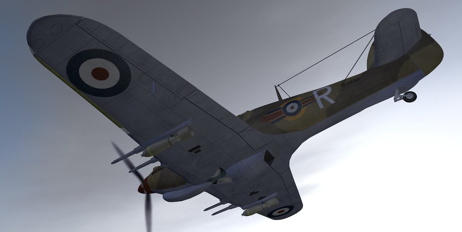 Hawker Hurricane Mk-2c Tropical 3D model_12