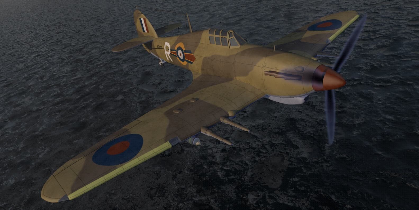 Hawker Hurricane Mk-2c Tropical 3D model_8