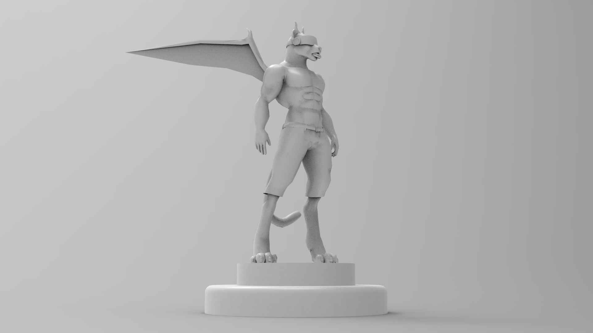 Meta Tiger Character Low-poly 3D model_10