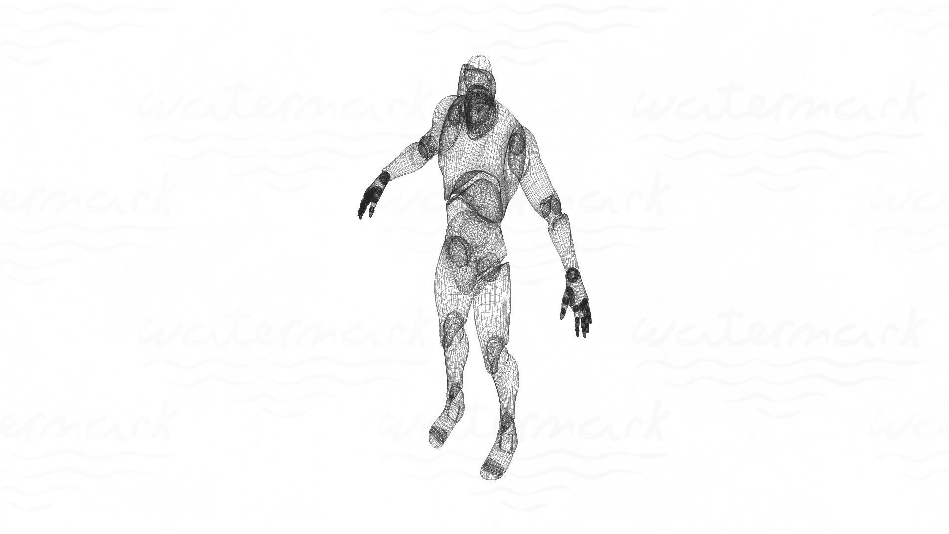 Humanoid Robot Gen6 3D model_4