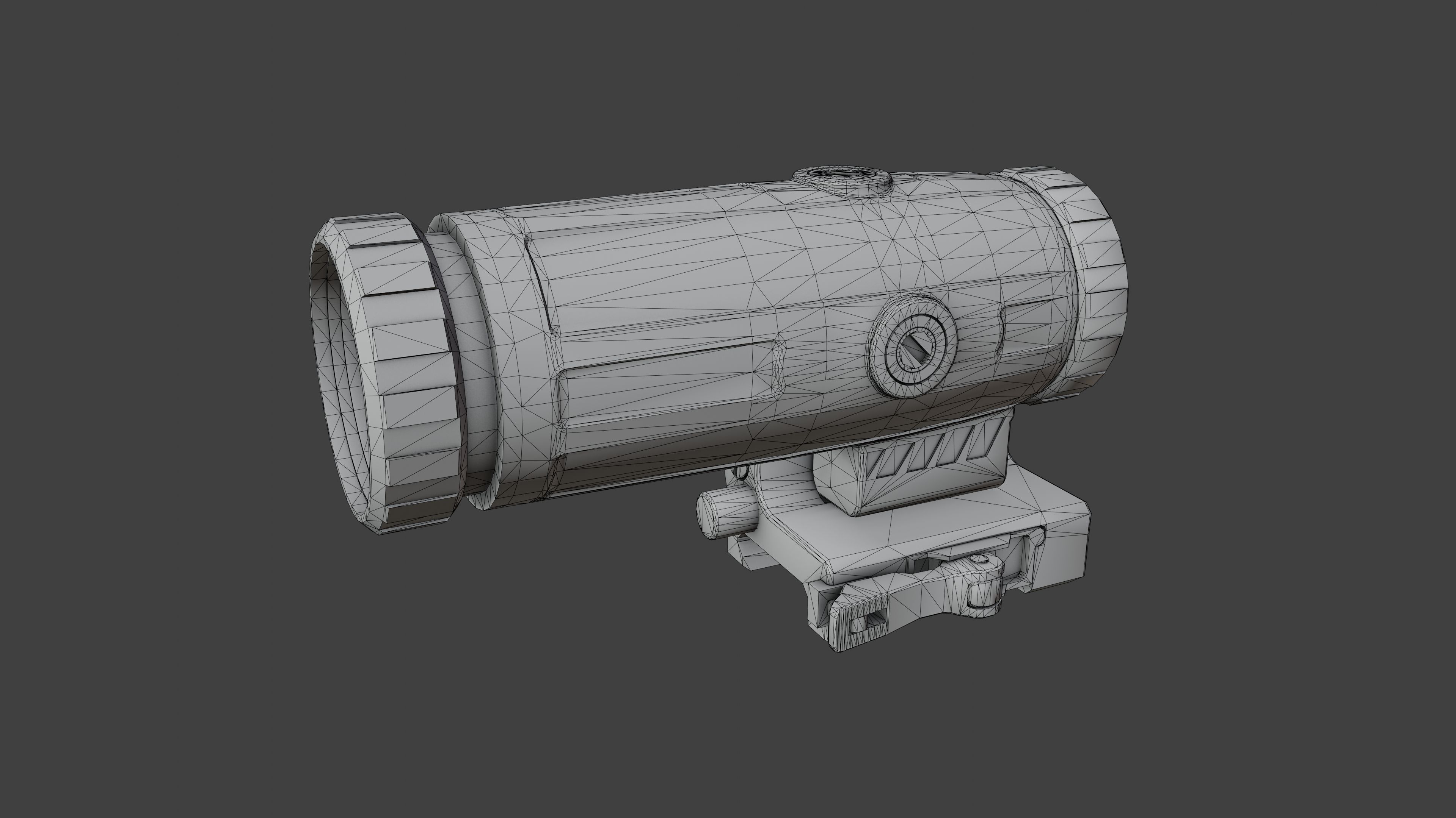Holosun XM3 Magnifier Low-poly 3D model_6