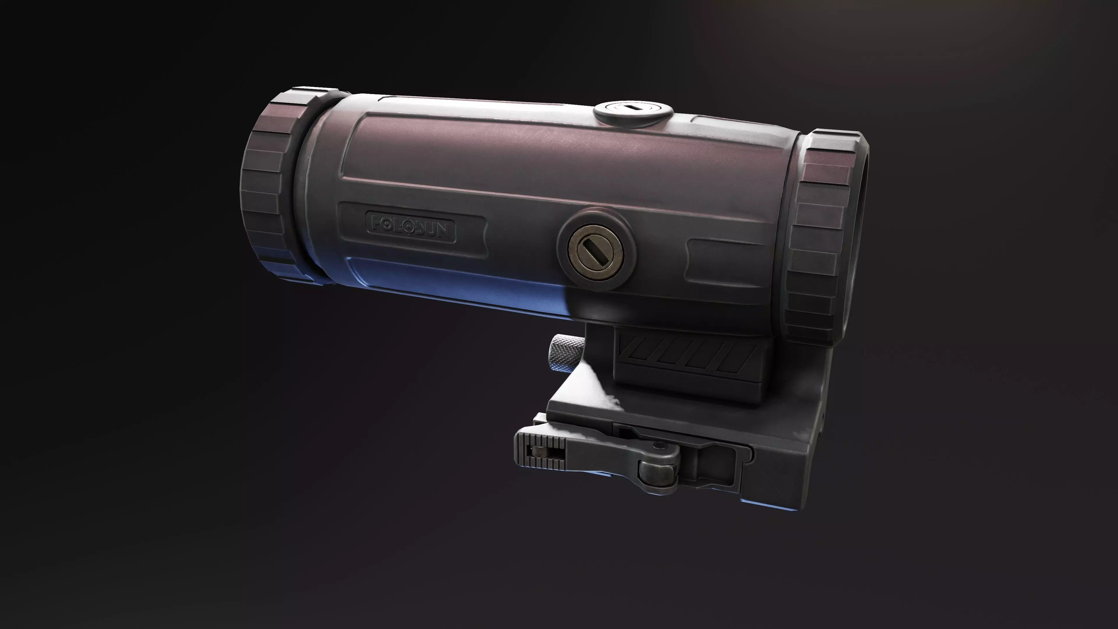Holosun XM3 Magnifier Low-poly 3D model_0