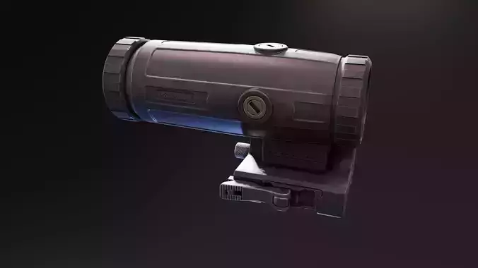 Holosun XM3 Magnifier Low-poly 3D model