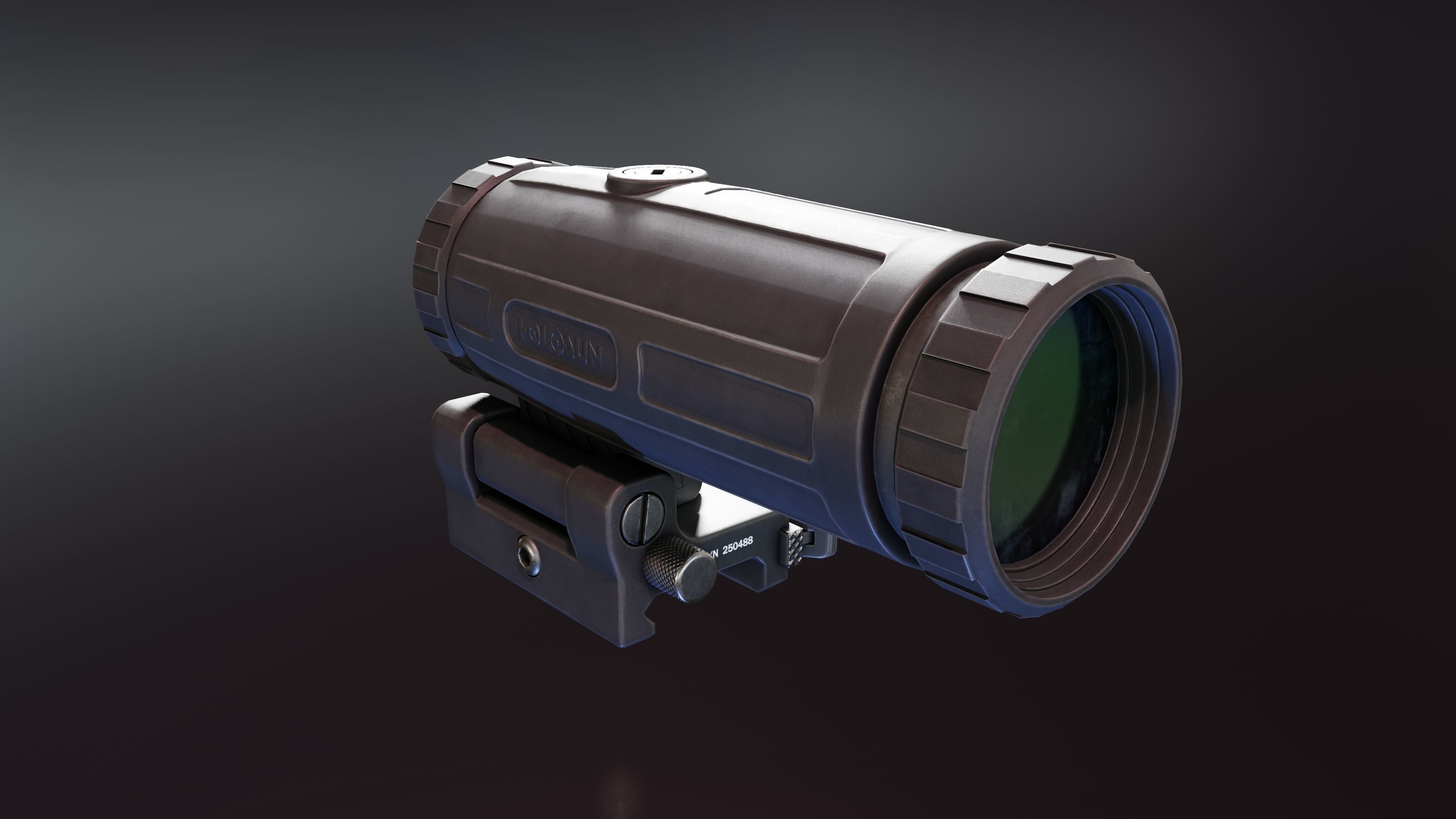 Holosun XM3 Magnifier Low-poly 3D model_2