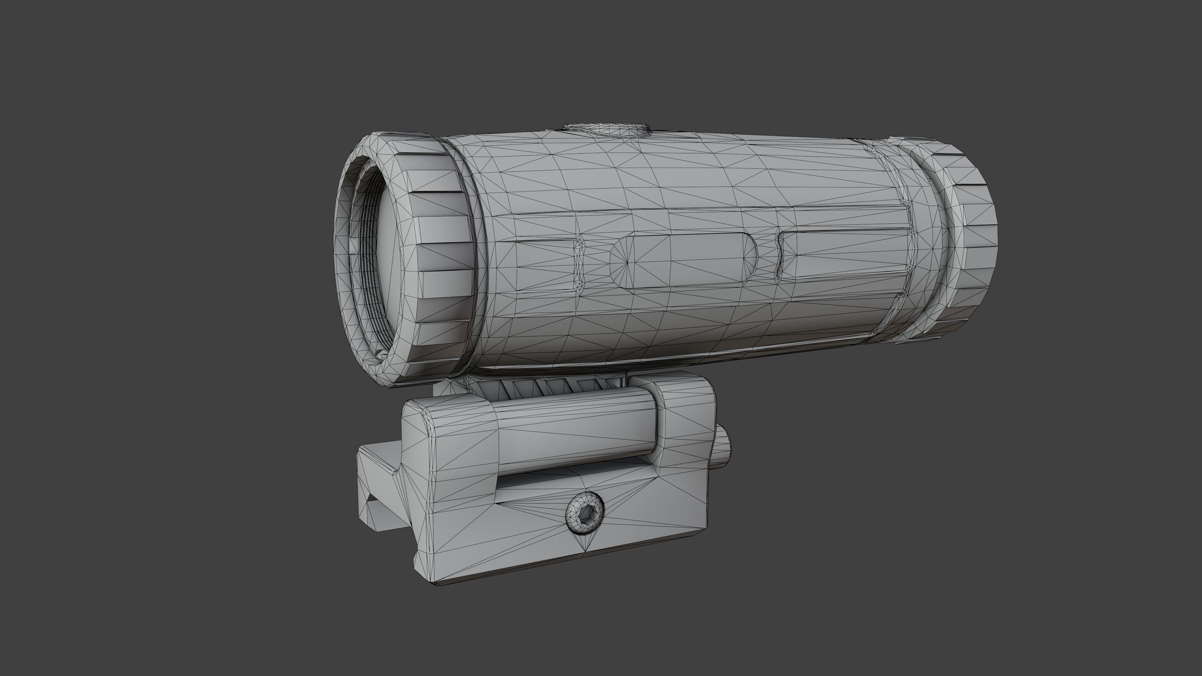 Holosun XM3 Magnifier Low-poly 3D model_5