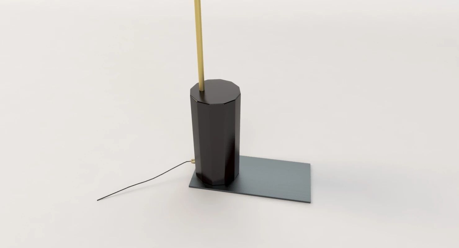 Bishop Task Large Floor Lamp 3D model_10