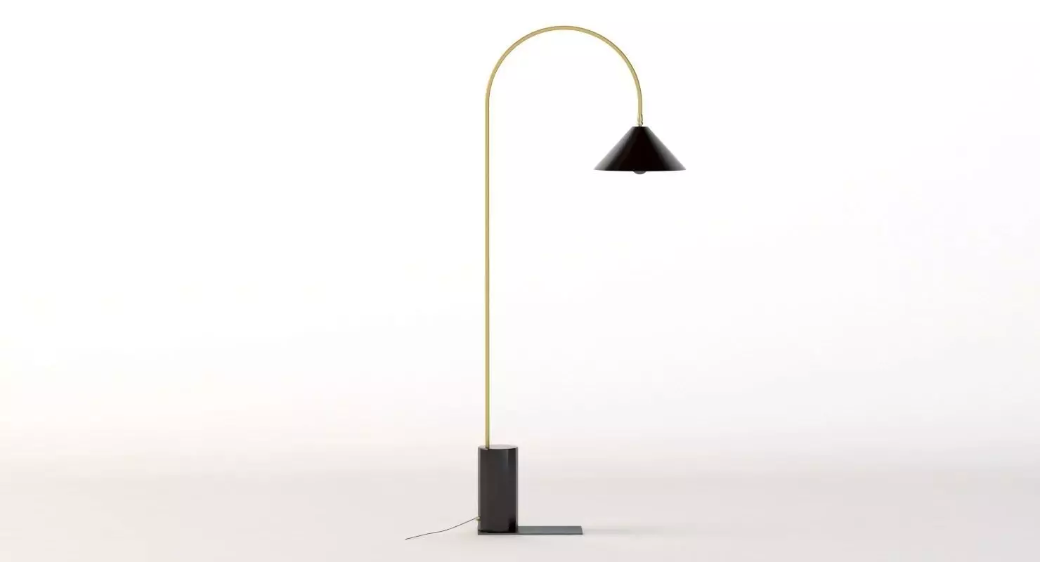 Bishop Task Large Floor Lamp 3D model_0
