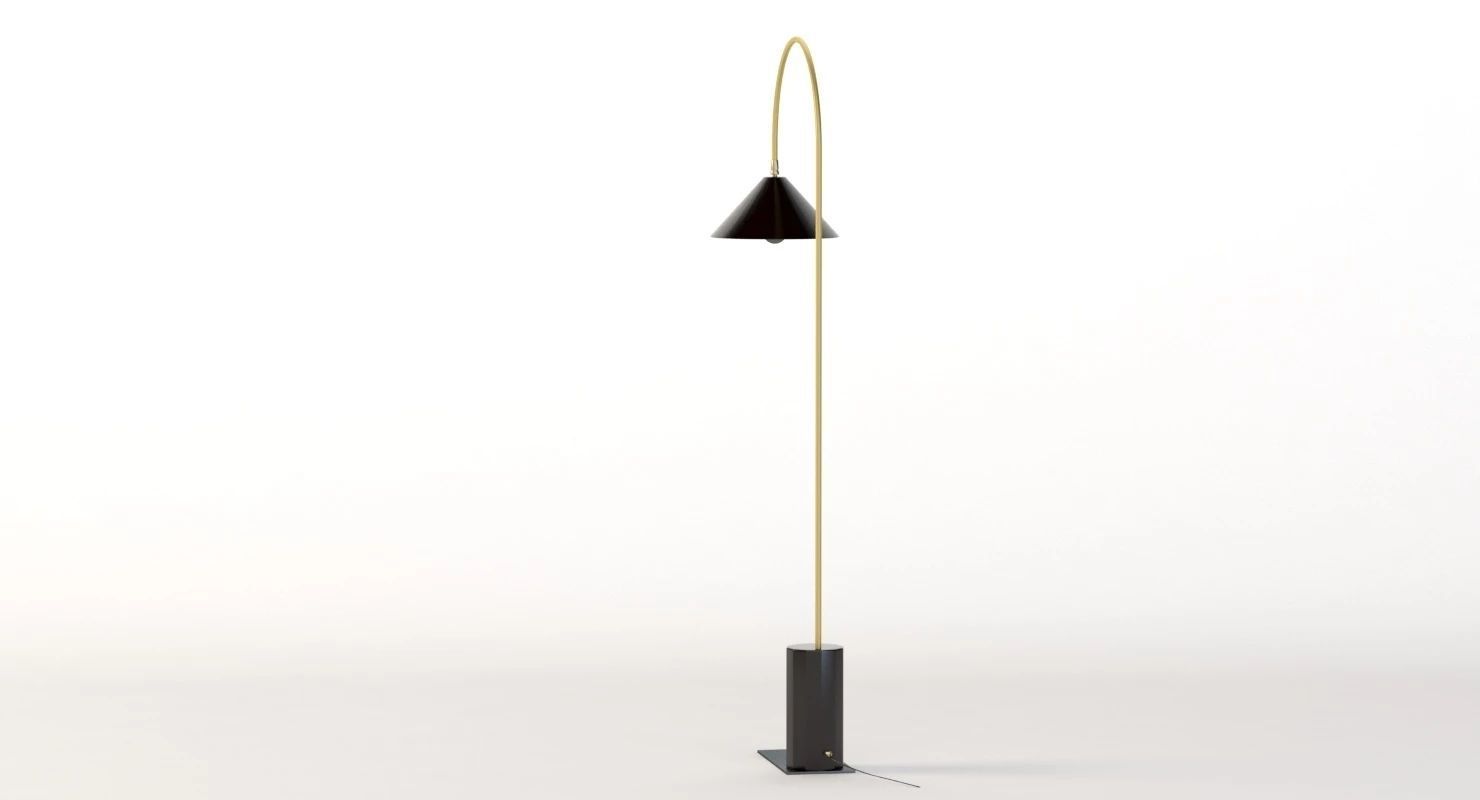 Bishop Task Large Floor Lamp 3D model_2