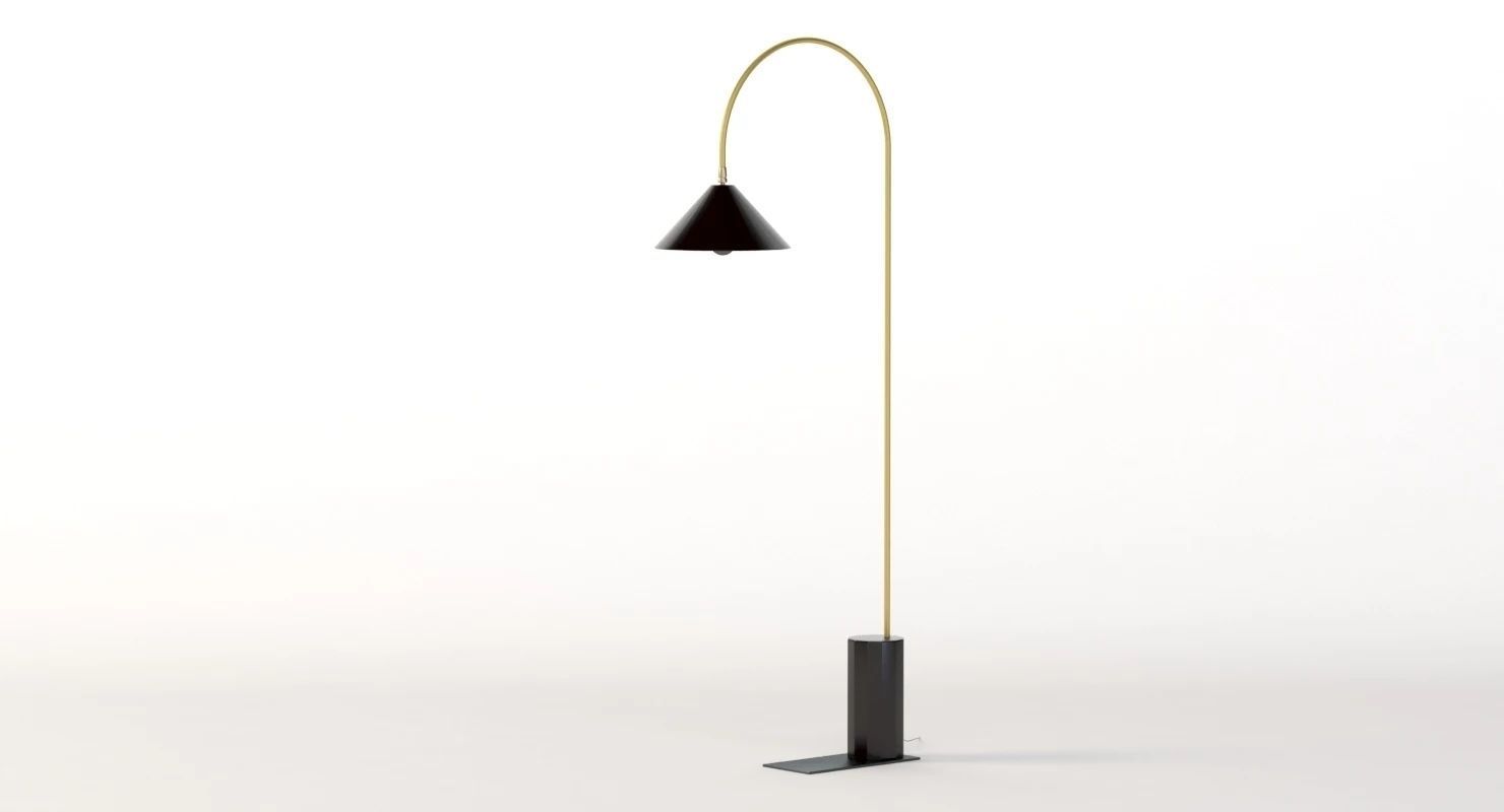 Bishop Task Large Floor Lamp 3D model_4