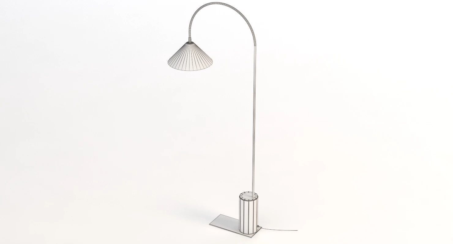 Bishop Task Large Floor Lamp 3D model_8