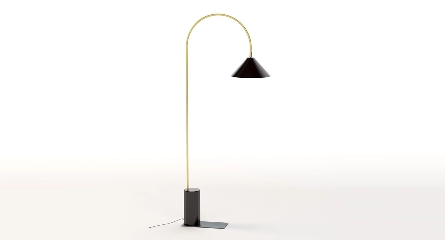 Bishop Task Large Floor Lamp 3D model_9