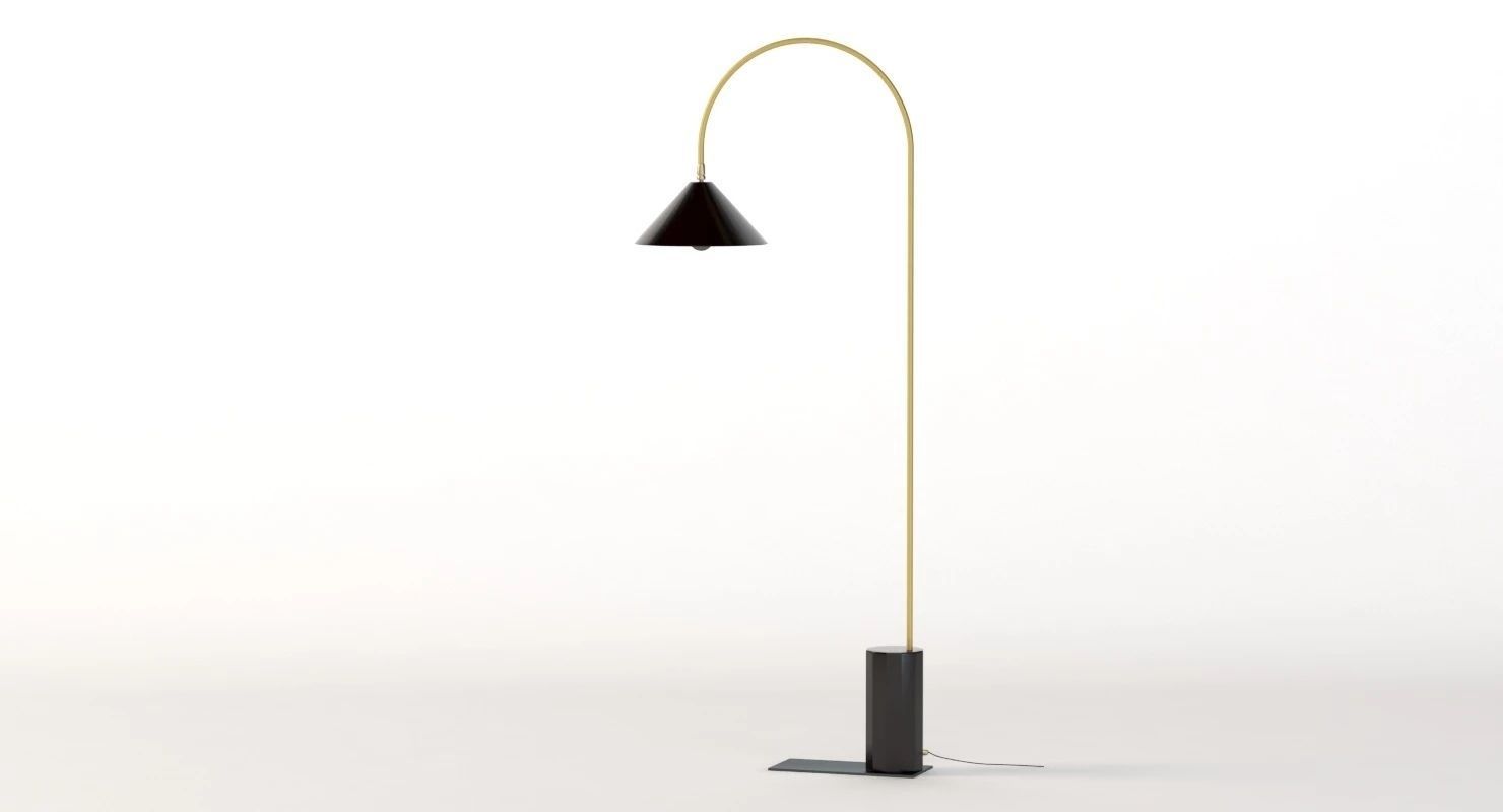 Bishop Task Large Floor Lamp 3D model_3