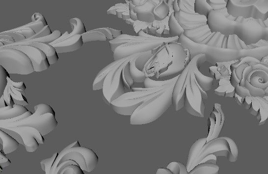 Decor for furniture 3D model_4