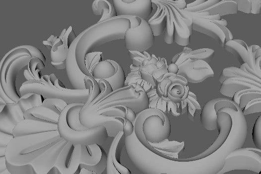 Decor for furniture 3D model_3