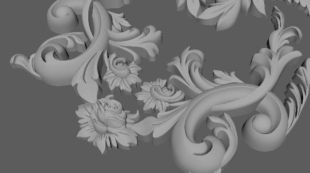 Decor for furniture 3D model_5