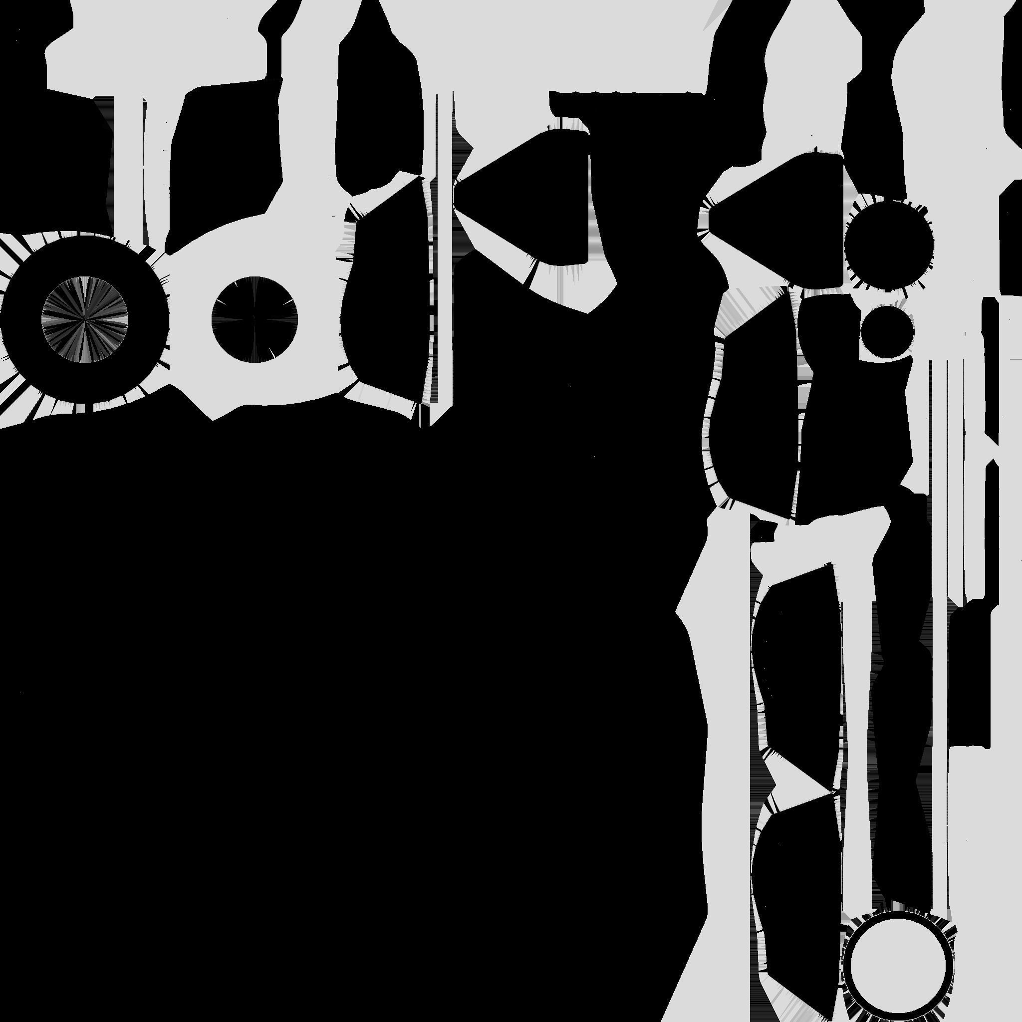 SciFi Shield A04 Red Black - Sci Fi Weapon Design Low-poly 3D model_24