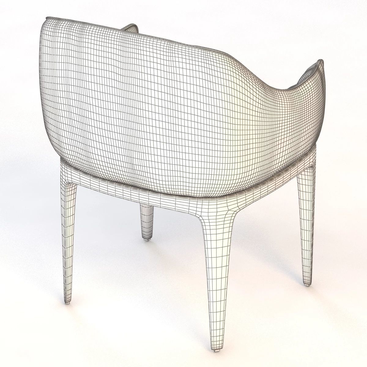 Blossom Armchair 3D model_5