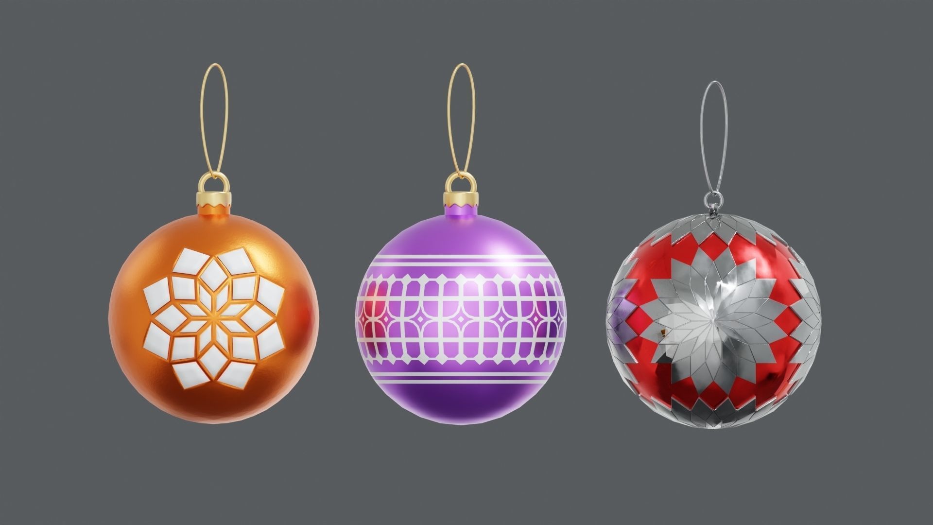 Christmas Ornaments 3D model_2