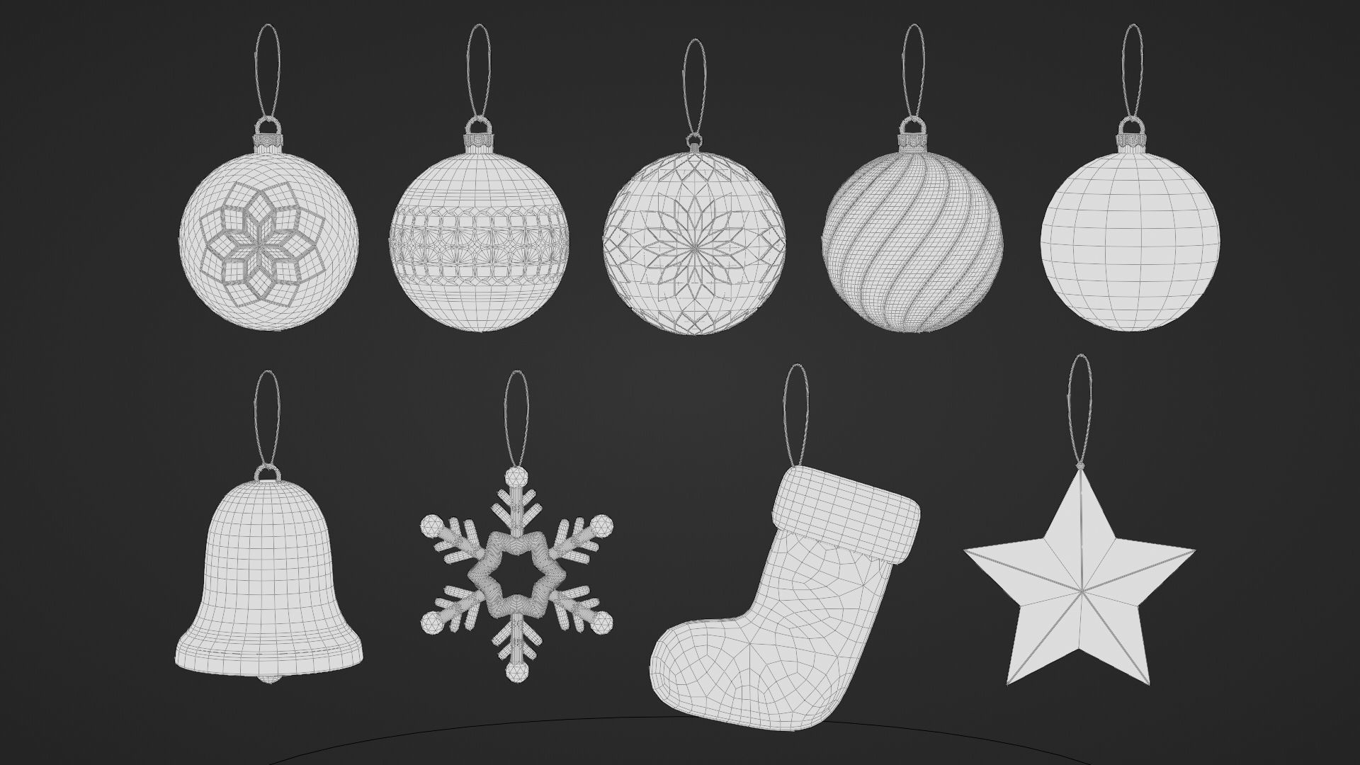 Christmas Ornaments 3D model_14