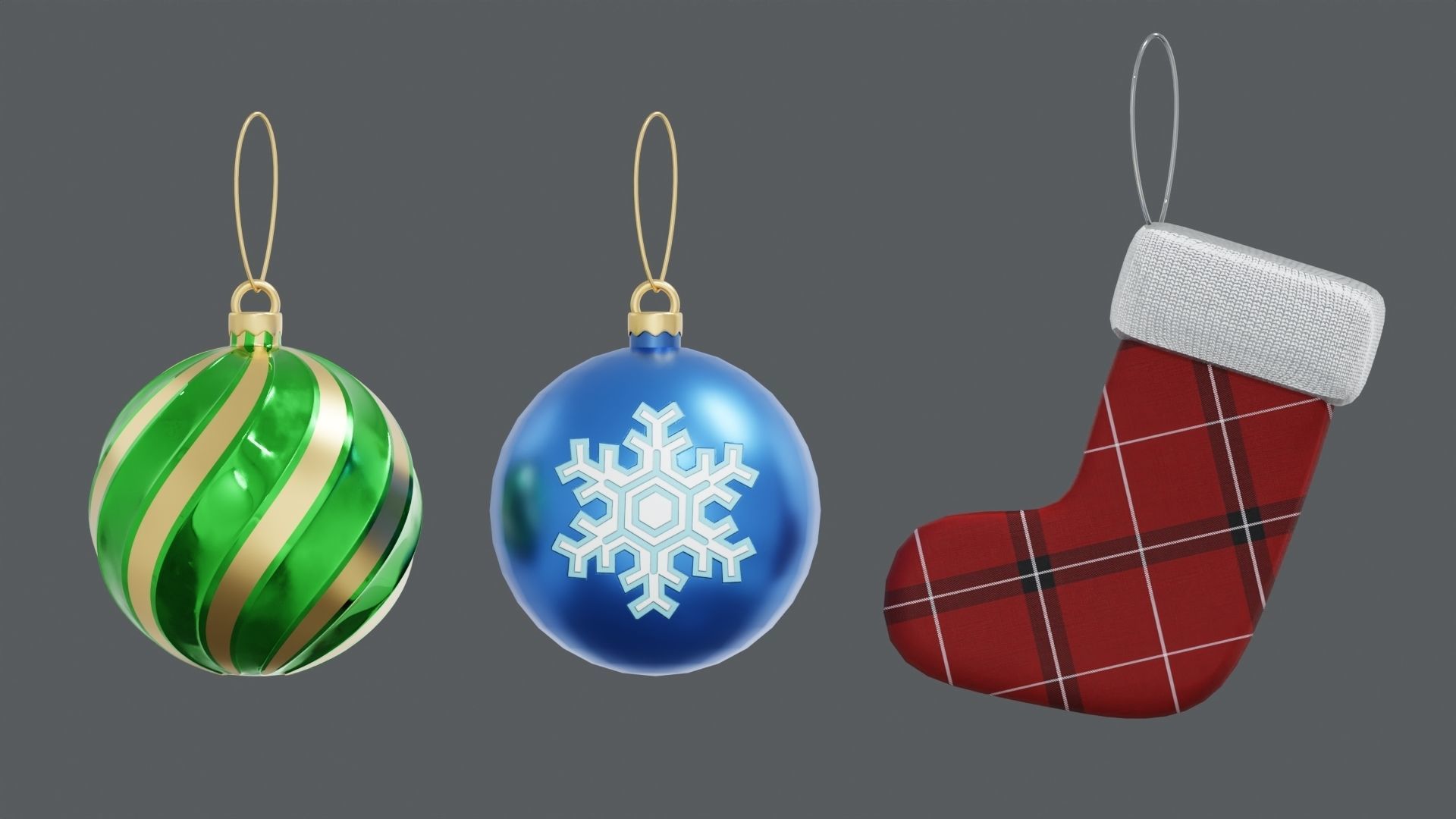 Christmas Ornaments 3D model_3