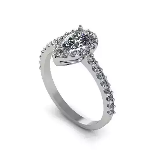 Ring with pear stone Model 2314