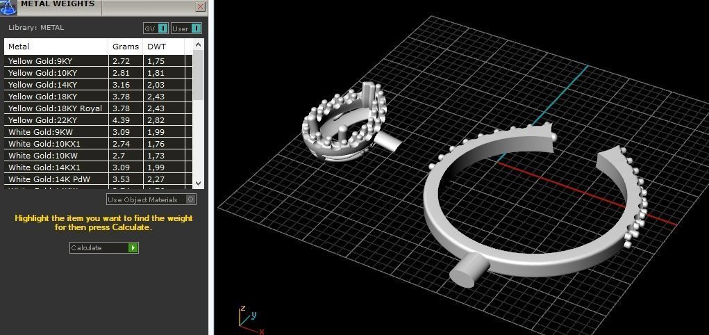Ring with pear stone Model 2314 3D print model_8