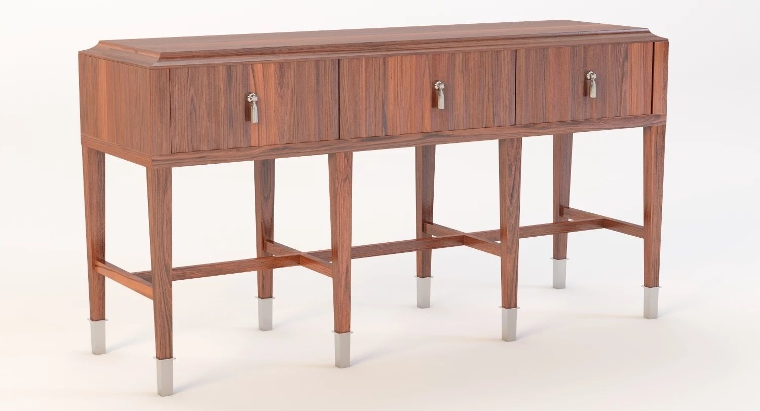 Bolier Atelier Console Fluted 113013 3D model_8