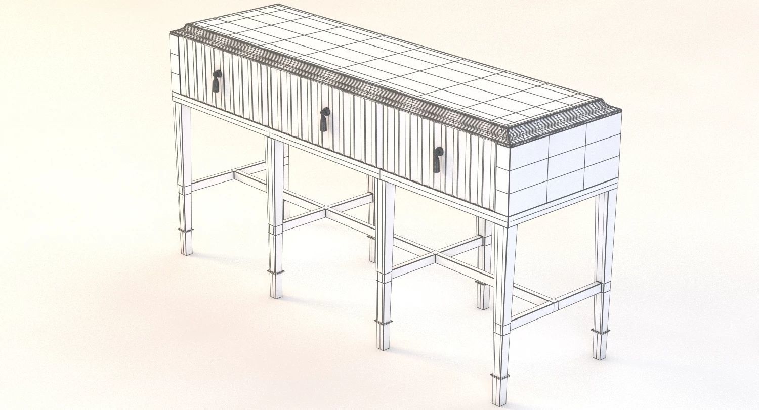 Bolier Atelier Console Fluted 113013 3D model_4