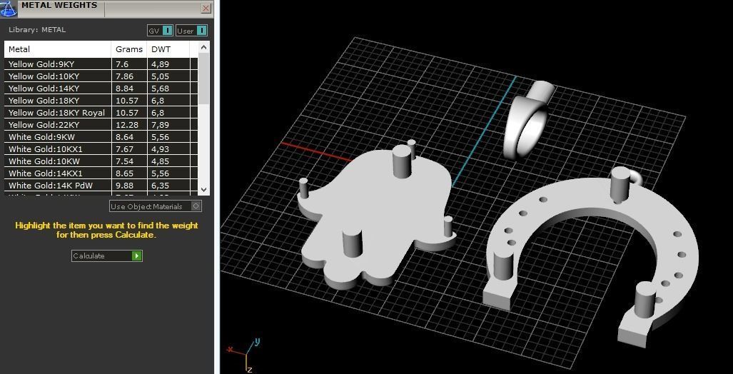 Horseshoe pendant Model 2311 3D print model_7