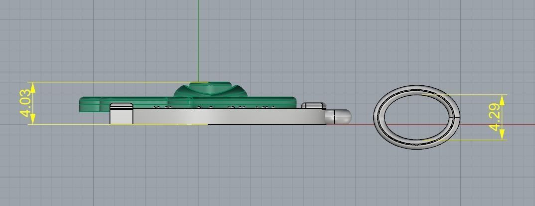 Horseshoe pendant Model 2311 3D print model_6