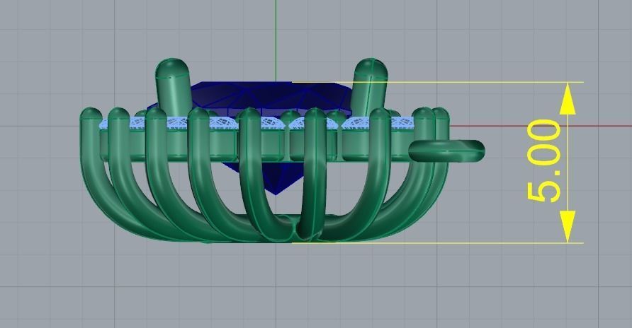 Heart pendant Model 2304 3D print model_6