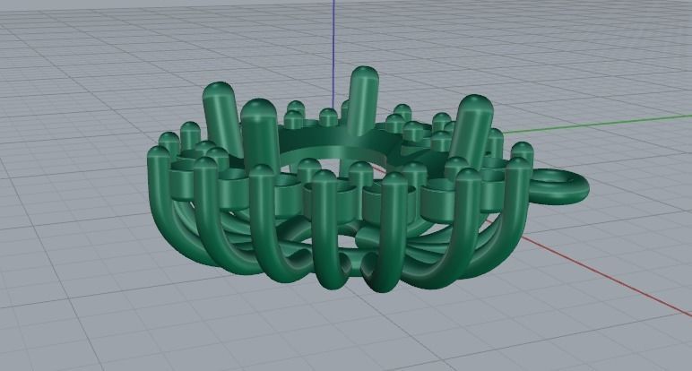 Heart pendant Model 2304 3D print model_3