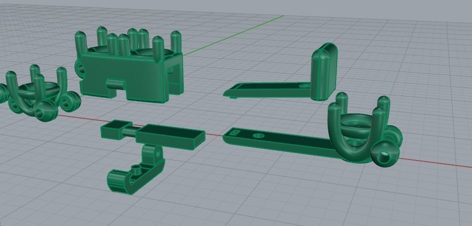 Bracelet Tenis Model 2299 3D print model_3