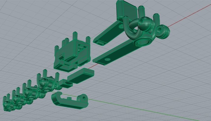 Bracelet Tenis Model 2299 3D print model_4